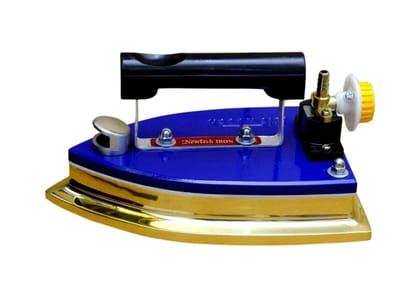 Tovito by Newtech brass LPG Gas iron 5.5 kg Best for Laundry and dryclean use with 3 mtr pipe (5.5 Brass)