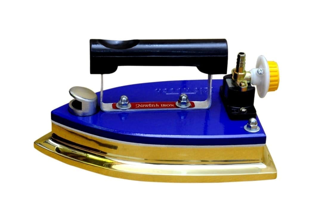 Tovito by Newtech brass LPG Gas iron 5.5 kg Best for Laundry and dryclean use with 3 mtr pipe (5.5 Brass)
