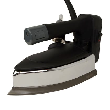 SHILTER INDUSTRIAL COMPANY LTD. 1200 W Metal Gravity Feed Steam Iron (Black and Silver)