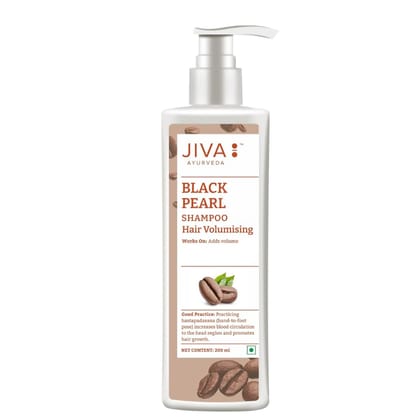 Jiva Black Pearl Shampoo - Hair Volumising - Nourishes Hair and Scalp - 200 ml - Pack of 1