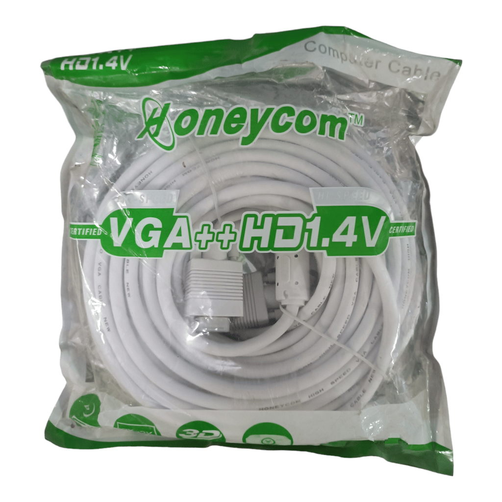 Connect & Extend: VGA Cable 15m - Reliable Signal, Stunning Display, 100% Quality Checked.