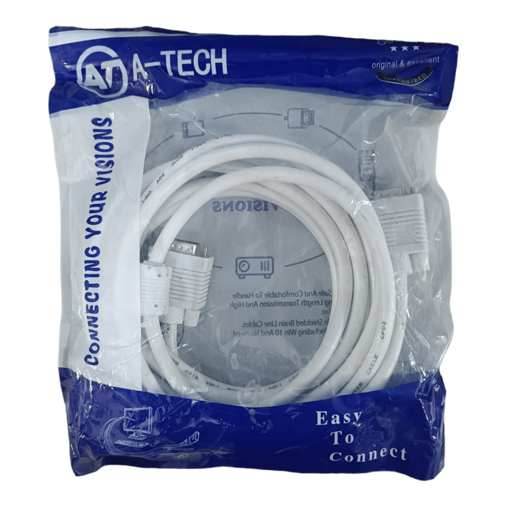 Connect & Extend: VGA Cable 3m - Reliable Signal, Stunning Display, 100% Quality Checked.