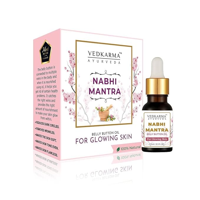 Vedkarma Ayurveda Nabhi Mantra Belly Button Oil For Glowing Skin