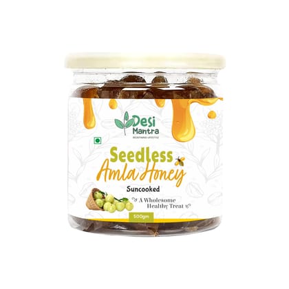 Desi Mantra's Seedless Amla Murabba in Honey | 500g