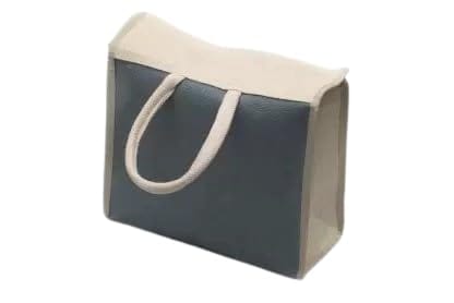 Artizania Lunch Bag for Office Smooth Quilted & Waterproof Ideal for Gifting, | 10 Liter (Dark Grey)