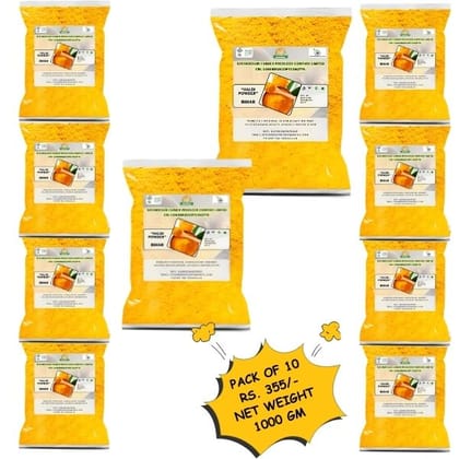 Haldi Powder - 1000 gm (Pack of 10)
