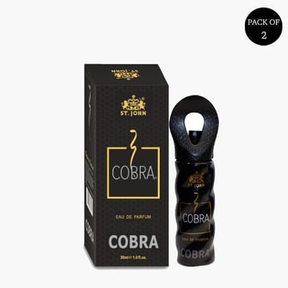 ST.JOHN Cobra Classic Perfume for Men & Women | Long Lasting Mens and Womens Perfume - 30 ML (Pack of 2)