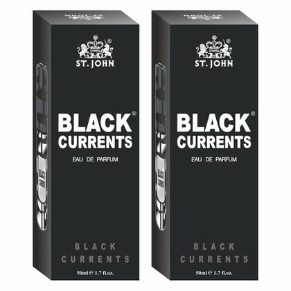 ST-JOHN Cobra Black Current 50ml Pack of 2 Body Perfume Spray Gift Pack Eau de Parfum  -  100 ml (For Men & Women)