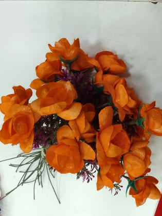 Cocoon Silk Flowers, Orange (Pack of 20 )
