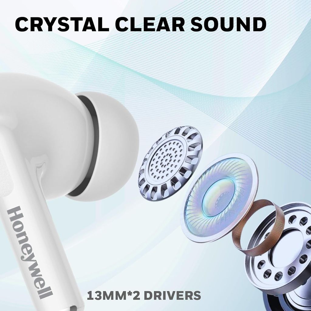 Honeywell Moxie V1200 Bluetooth TWS Earbuds -white