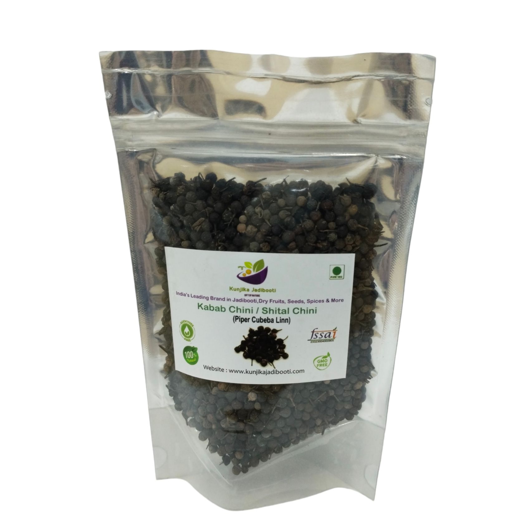Kunjika Jadibooti Shital Chini - Kabab Chini - Piper Cubeba Linn - Cubeb Berries (50 g)