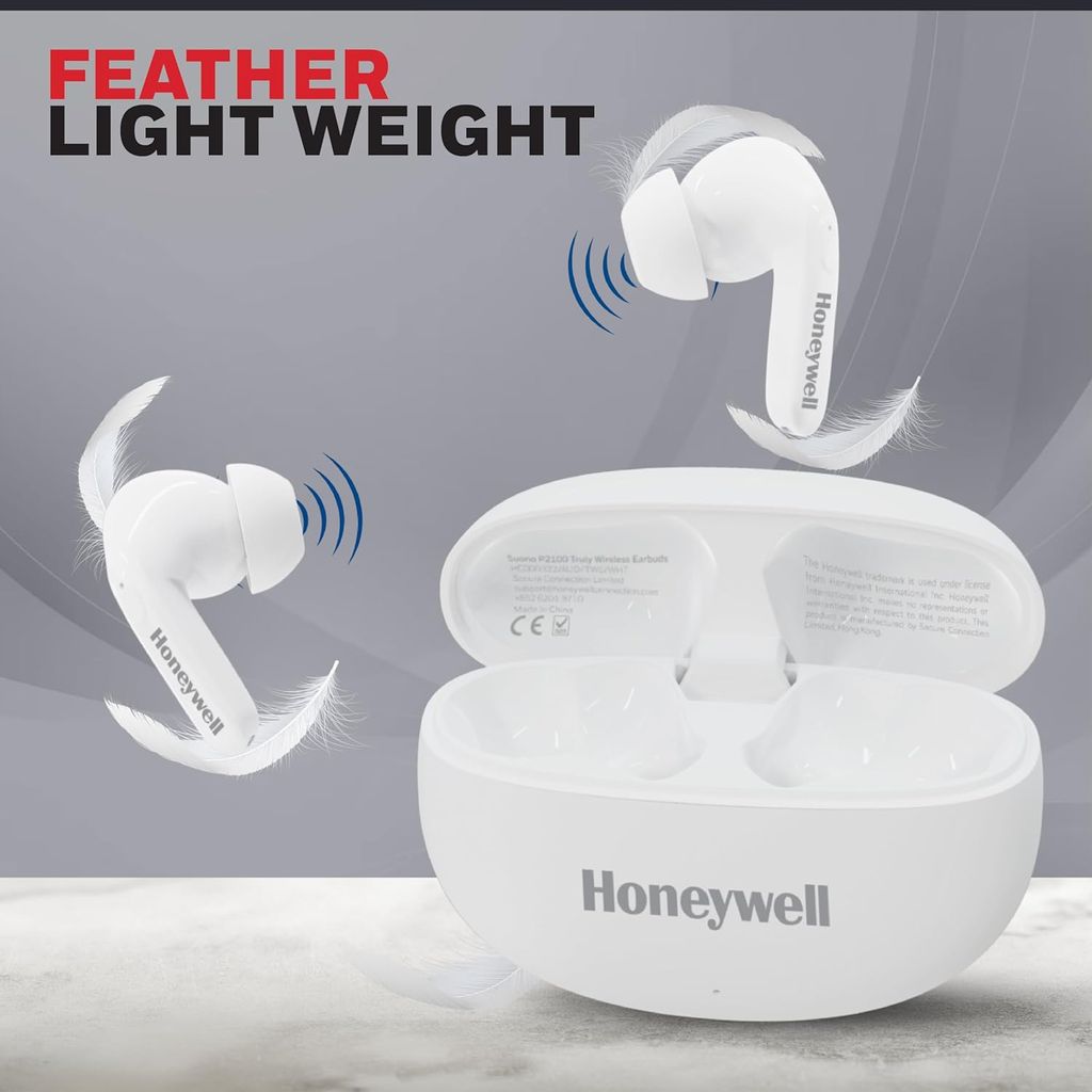 Honeywell Suono P2100 Bluetooth in Ear TWS Earbuds- white