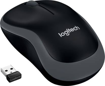 Logitech B175 / Optical Tracking, 12-Months Battery Life, Ambidextrous Wireless Optical Mouse (2.4GHz Wireless, Black)