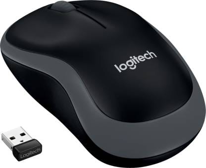 Logitech B175 / Optical Tracking, 12-Months Battery Life, Ambidextrous Wireless Optical Mouse  (2.4GHz Wireless, Black)