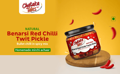 Chatak Tales Natural Benarsi Red Chilli Twist Pickle