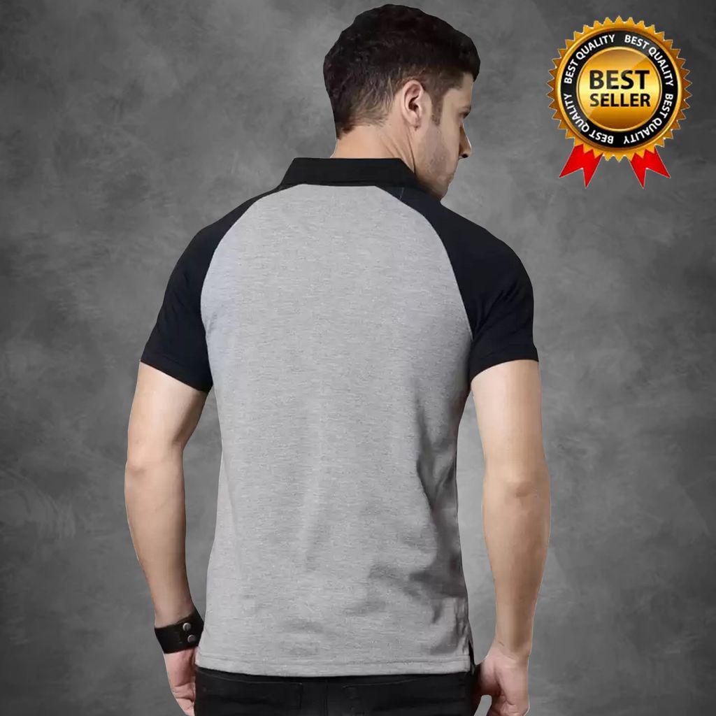 Cotton Polo Neck T-shirt