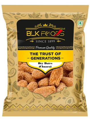 BLK Foods Select 500g Dates Dry Yellow | Sukha Khajoor (Chuara) 500g
