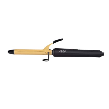 VEGA Ease Curl 19 Mm Barrel Hair Curler With Ceramic Coated Plates, (Vhch-01),Yellow