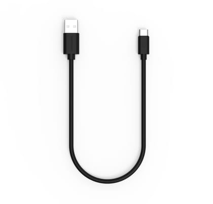 twance T23B  PVC - Type C to USB Charging & data sync Cable, 0.25 M, Black