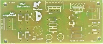 6v / 12v LED Emergency Light with Automatic Battery charging PCB Perfect for Educational Projects  - PCB only  by MYPCB