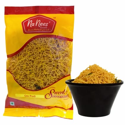 Omapodi | Plain Sev | Plain Bhujia Sev | Plain Sev Mixture | Om Podi | 175 g Pack  by NaNee's Foods