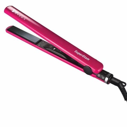 SYSKA HS6812 SUPER GLAM  HAIR STRAIGHTENER (Color - Pink) by ZALANI COLLECTION NX