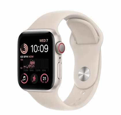 APPLE A2722 WATCH SE STARLITE SPORT BAND (Size - 40 mm, Color - Starlite) by ZALANI COLLECTION NX