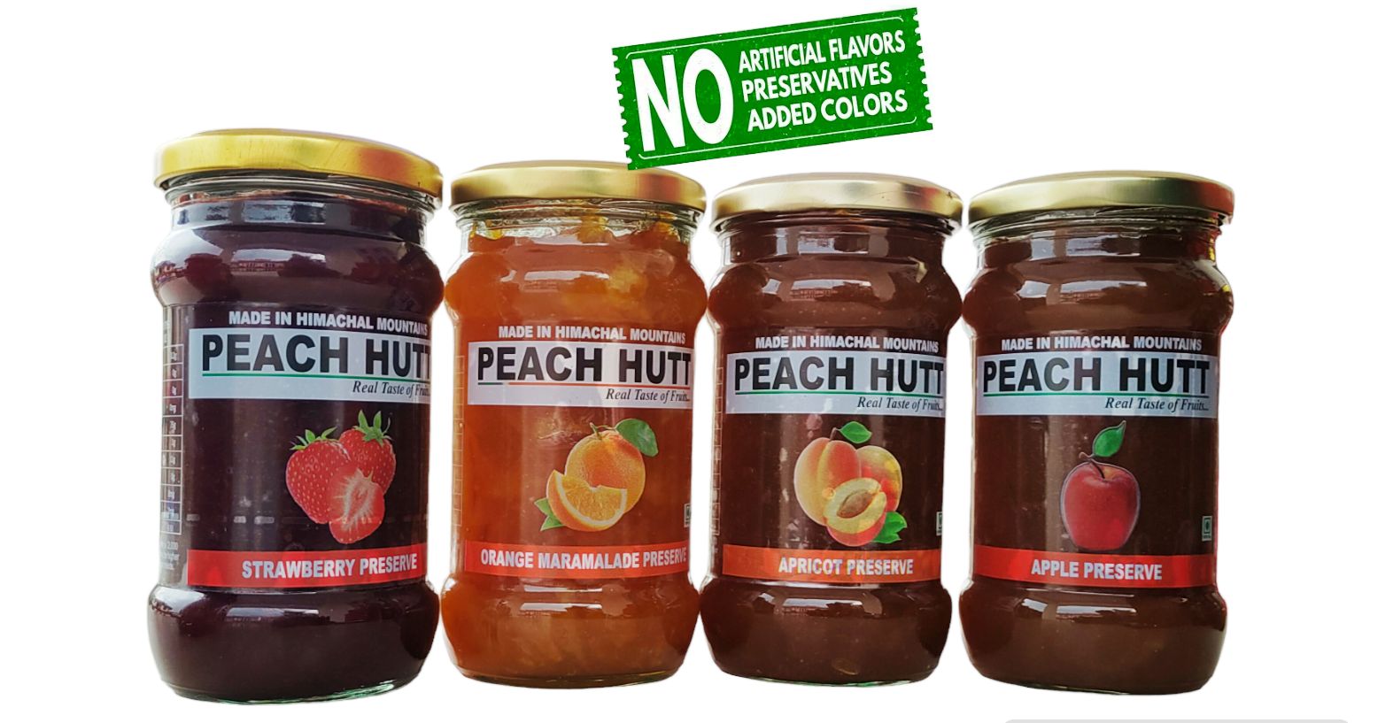 Combo Pack of Preserve (Apple, Orange Marmalade, Apricot, Strawberry)