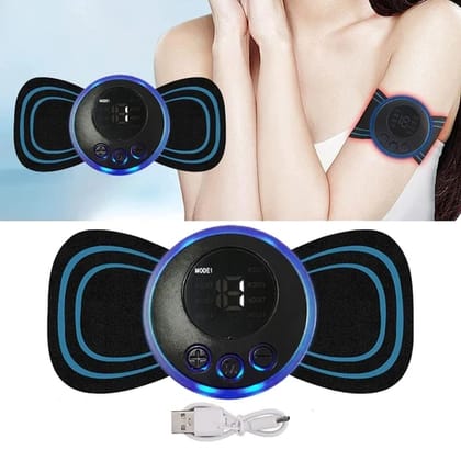 Butterfly Mini Massager with 8 Modes and 19 Strength Levels,Rechargeable Electric Massager for Shoulder,Arms,Legs,Back Pain for Men and Women  by Ruhi Fashion India