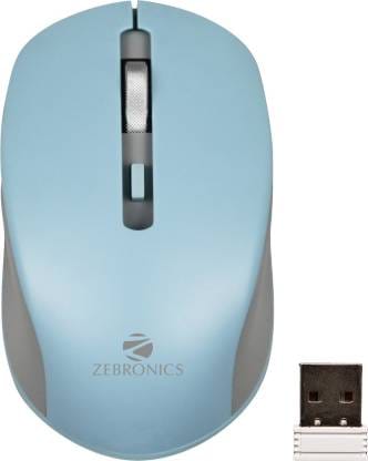 ZEBRONICS Zeb-Jaguar Wireless Optical Mouse  (2.4GHz Wireless, Blue)