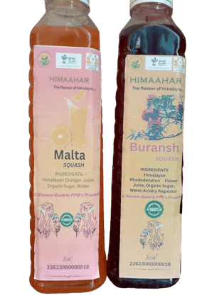 Natural Buransh Juice + Natural Malta Juice (2 ltrs)
