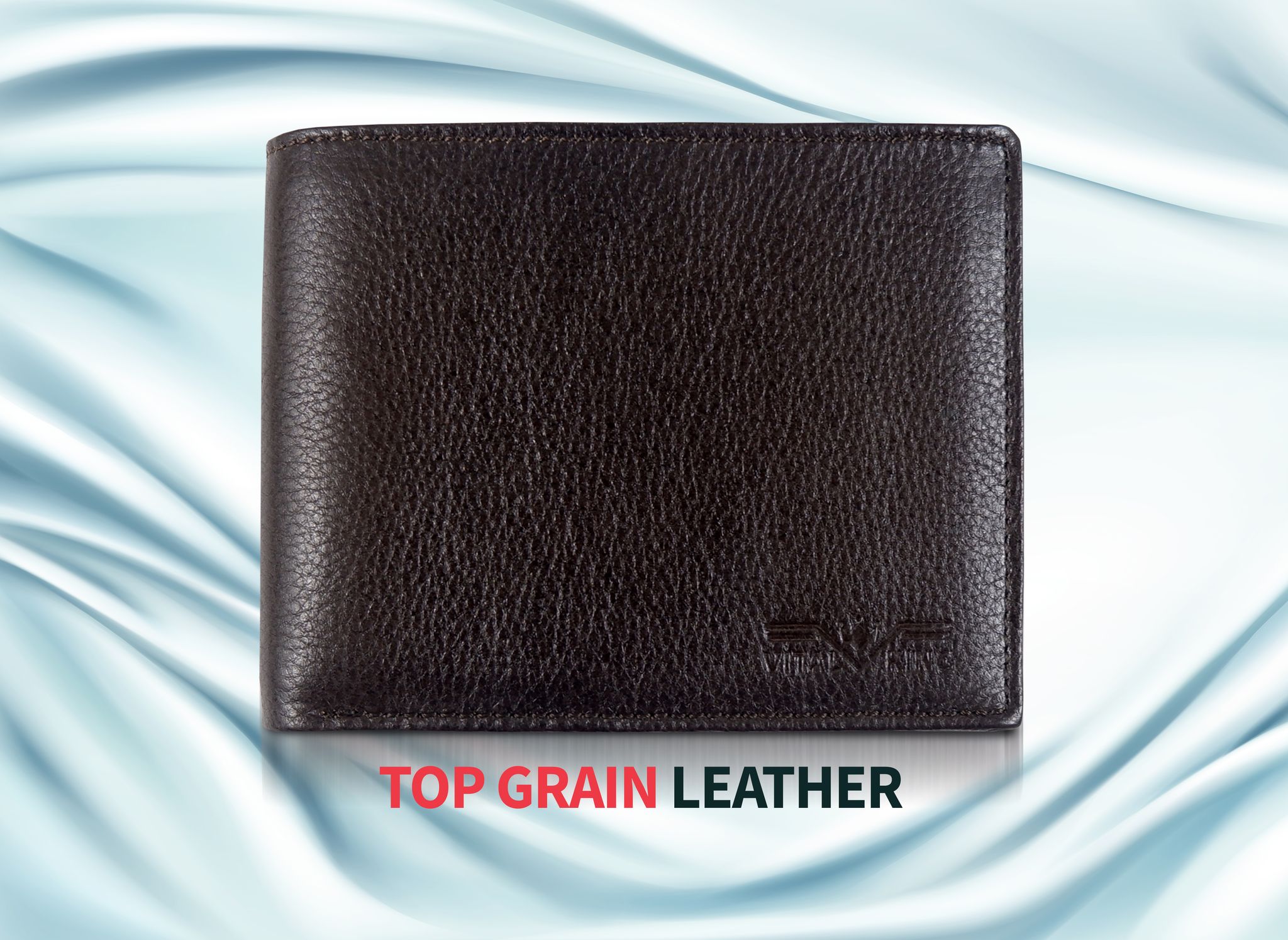 Vital King Men Travel Brown Genuine Leather RFID Wallet (10 Card Slots)