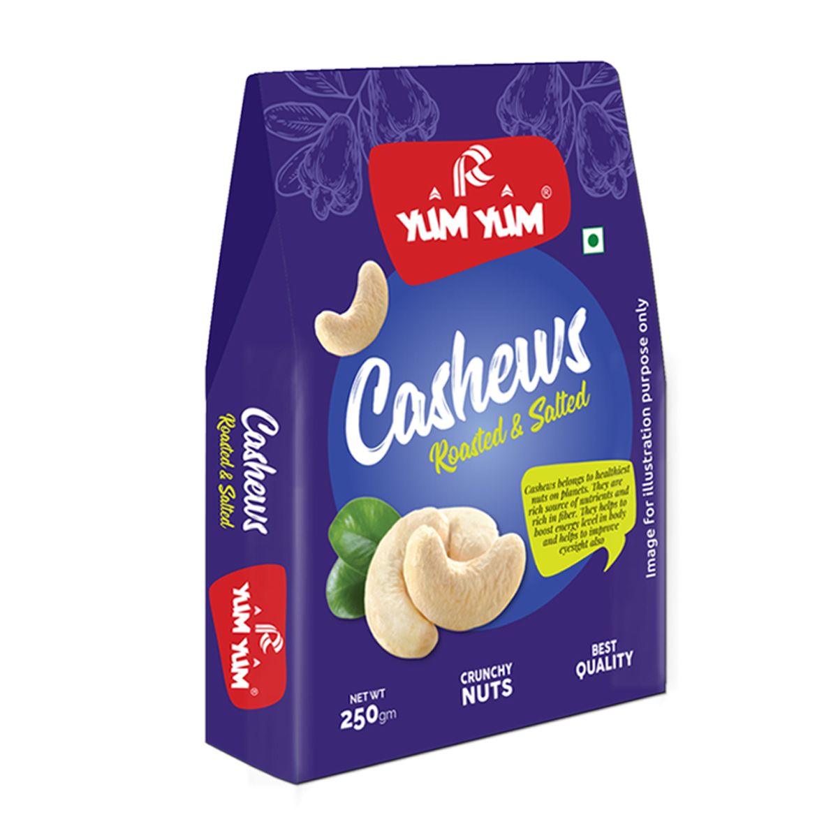 Yum Yum Roasted & Salted Cashews 250g