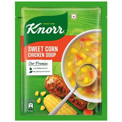 Knorr Sweet Corn Chicken Soup - No Added Preservatives, 40 g