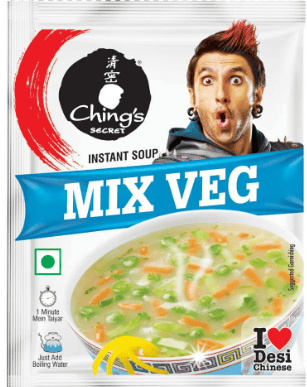 Chings Secret Mix Veg Soup Real Vegetables 55G