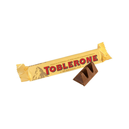 Toblerone Milk Chocolate With Honey & Almond - 35g