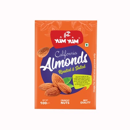 Yum Yum Roasted & Lightly Salted Almonds (Badam) 100g