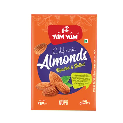 Yum Yum Roasted & Lightly Salted Almonds (Badam) 250g