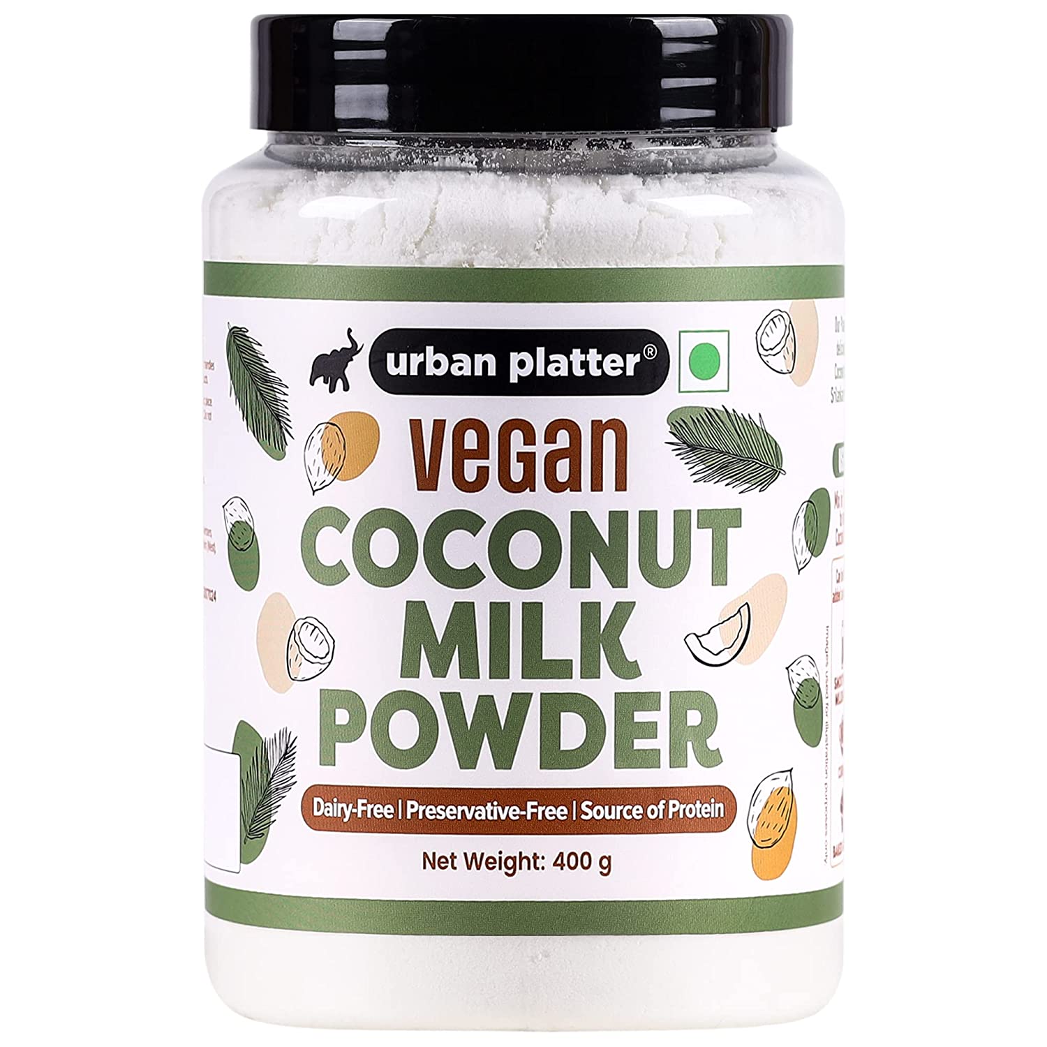Urban Platter Coconut Milk Powder, 400g | Preservative-Free | Easy to use | Product of Sri Lanka | Dairy-Free | Source of Protein | Add to Smoothies | curries, Baked Goods.
