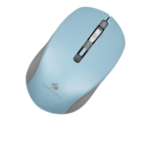ZEBRONICS Zeb-Jaguar Wireless Optical Mouse  (2.4GHz Wireless, Blue)