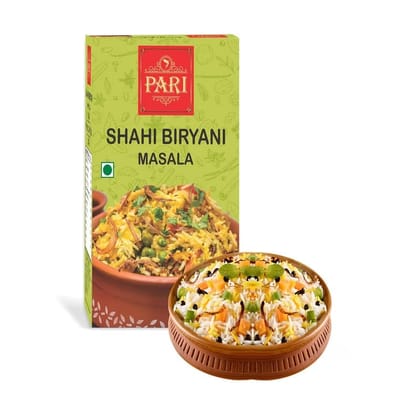Pari Shahi Biryani Masala | Add a Royal Touch to Your Biryani | For Healthy Delicious & Flavorful Cooking | Easy to Cook | Unlock the Magic of Indian Cuisine | 50 gm