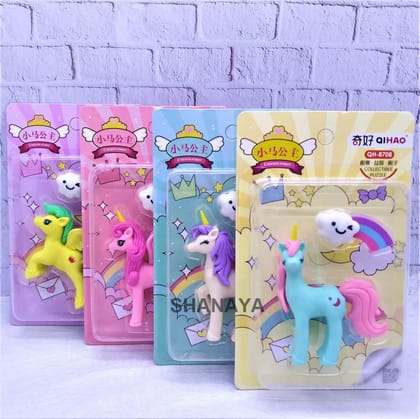 SHANAYA Eraser for Kids Cute Unicorn Cloud Shape Erasers Set Return Gifts for Girls Boys Kids Children Stationary Items Pack of 5 Assorted