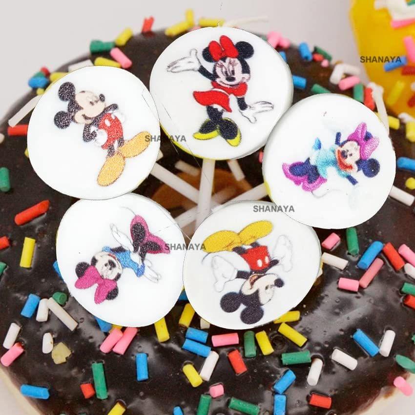 SHANAYA Happy Birthday Cartoon Candles for Birthday Cake Decoration for Girls Boys Children (5 Candles in 1 Set)