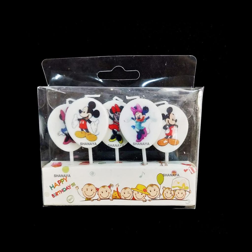 SHANAYA Happy Birthday Cartoon Candles for Birthday Cake Decoration for Girls Boys Children (5 Candles in 1 Set)