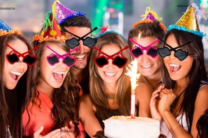 SHANAYA Fancy Funny Birthday Party Eyeglasses Sunglasses Goggles Eyewear Set For Theme Birthday Parties For Girls Boys Men Women Adults (Guitar Shape) (2)
