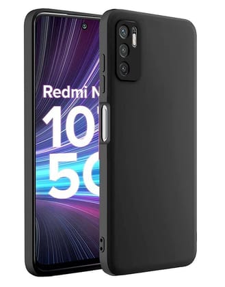 Redmi Note 10T 5G Back Cover Case Liquid Silicone-Black