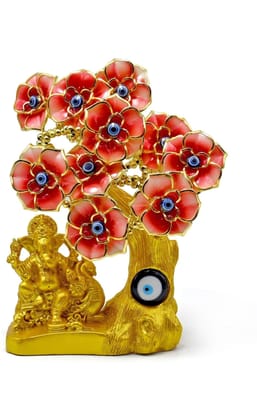 Golden Evil Eye Tree with Lord Ganesha