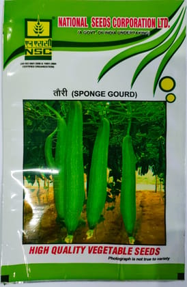 NSC Sponge Gourd Seed, Variety:Pusa Supriya, 50 gm