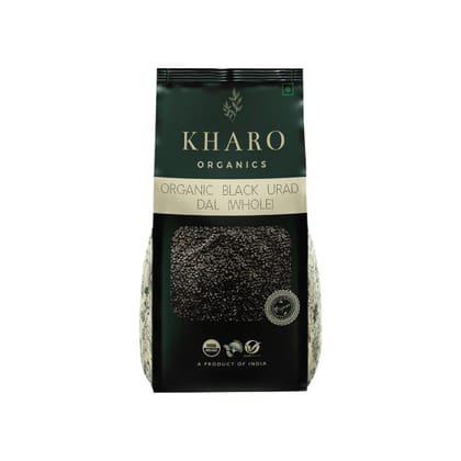 Kharo Organics Black Urad Dal Whole 500 Gms Pack Of 2