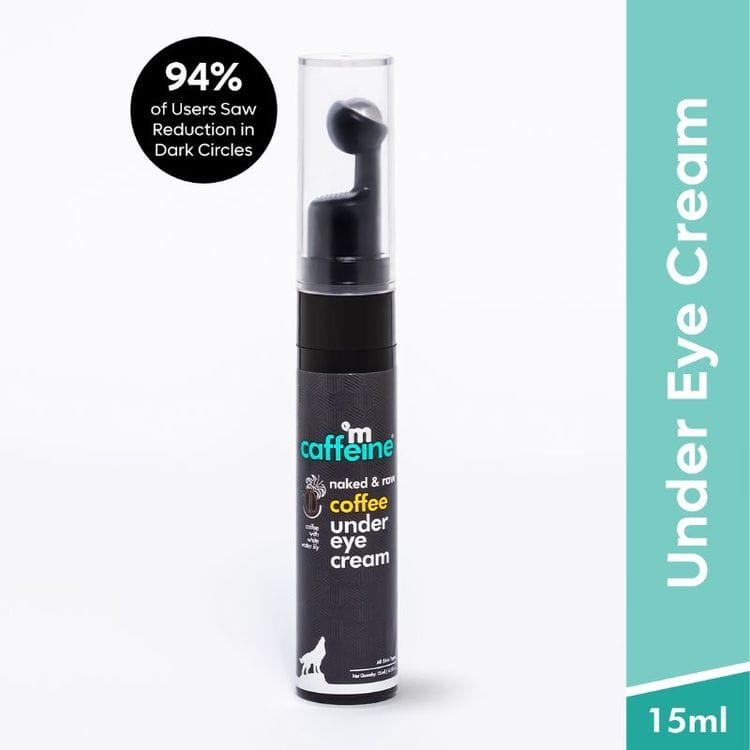 MCaffeine Coffee Under Eye Cream for Dark Circle & Puffiness Reduction with Hyaluronic Acid & Vit E (15ml) - Makeup - Eyes | Buy online on ZillyBuy